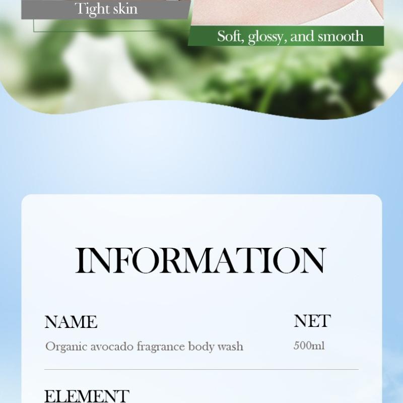 Avocado Fragrance Body Wash SADOER Skin Rejuvenation Cleansing Body Wash