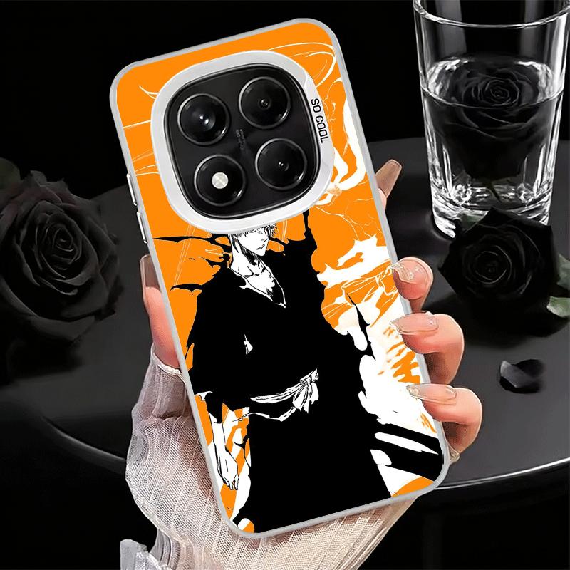Bleach Kurosaki Ichigo Soft Phone Case for Xiaomi Redmi Note 13 14 15 Pro Plus 12S 12 11S 11 11T 10S 10 Shockproof Cover Back Sh