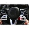 Car Steering Wheel Button Frame Silver Cover Trim For Benz GLA Aluminum -22