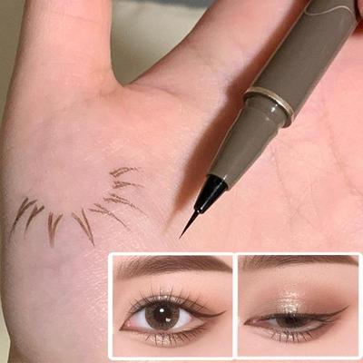 Smooth and Slim Sleeper Eyeliner Natural Three-dimensional Waterproof and Sweat Resistant Liquid Eyeliner Quick-dry Non-smudging Lasting Set Makeup