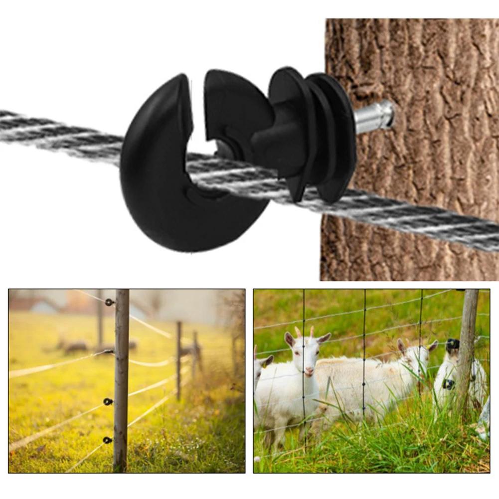 Wire Connection Tool Fence Insulator Animal Fence Electric Fence Long-lasting Multifunctional Screw-In Short Circuit Protection