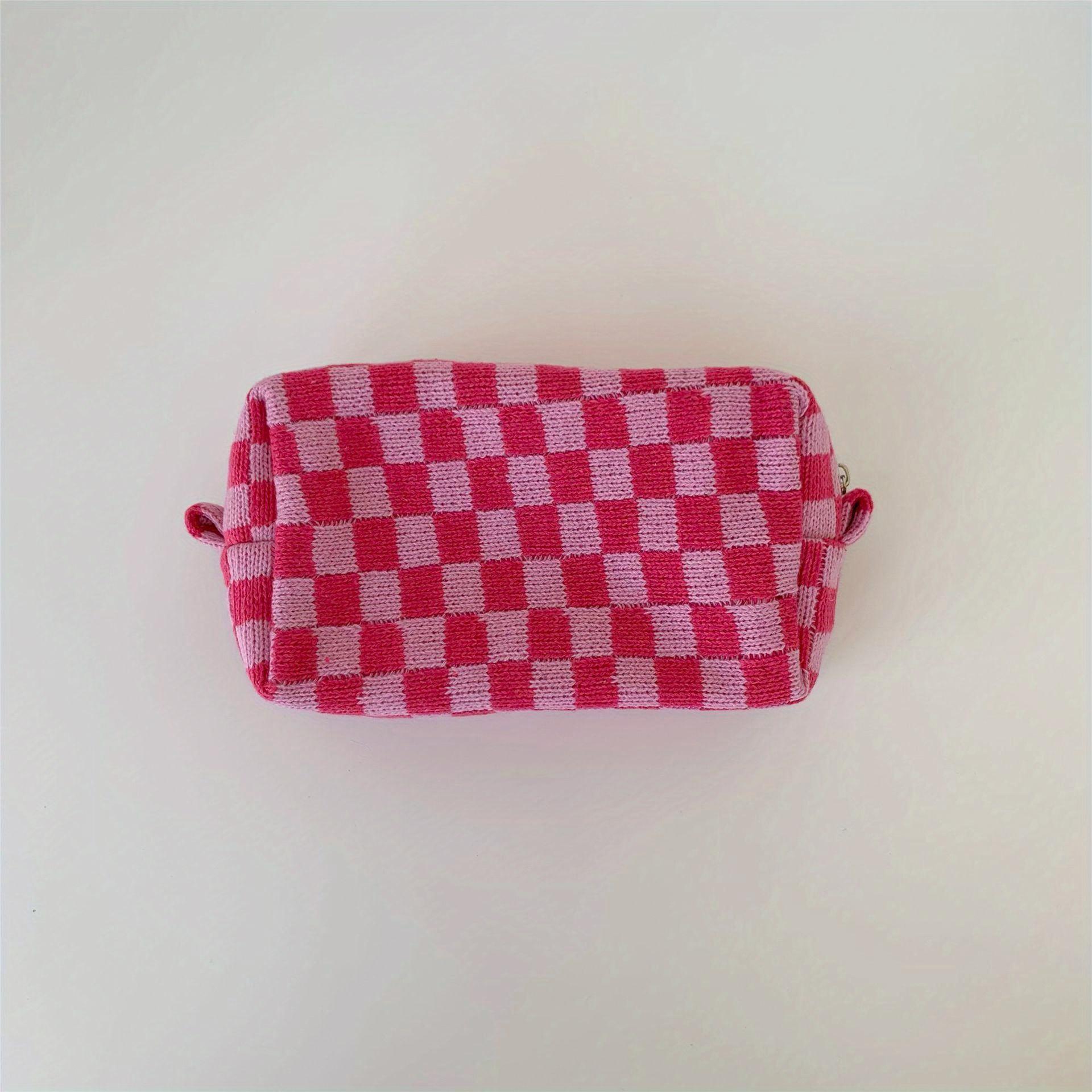 

Косметичка шахматная доска портативная косметичка дорожная косметичка пенал женская косметичка для девочек путешествия розовый