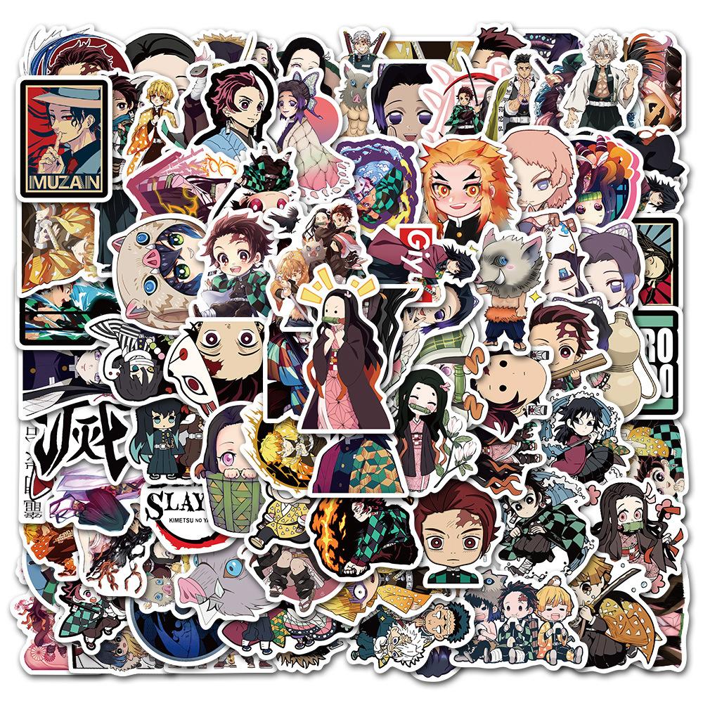 Japanese 100pcs Anime Collection Graffiti Stickers For Notebooks Laptops