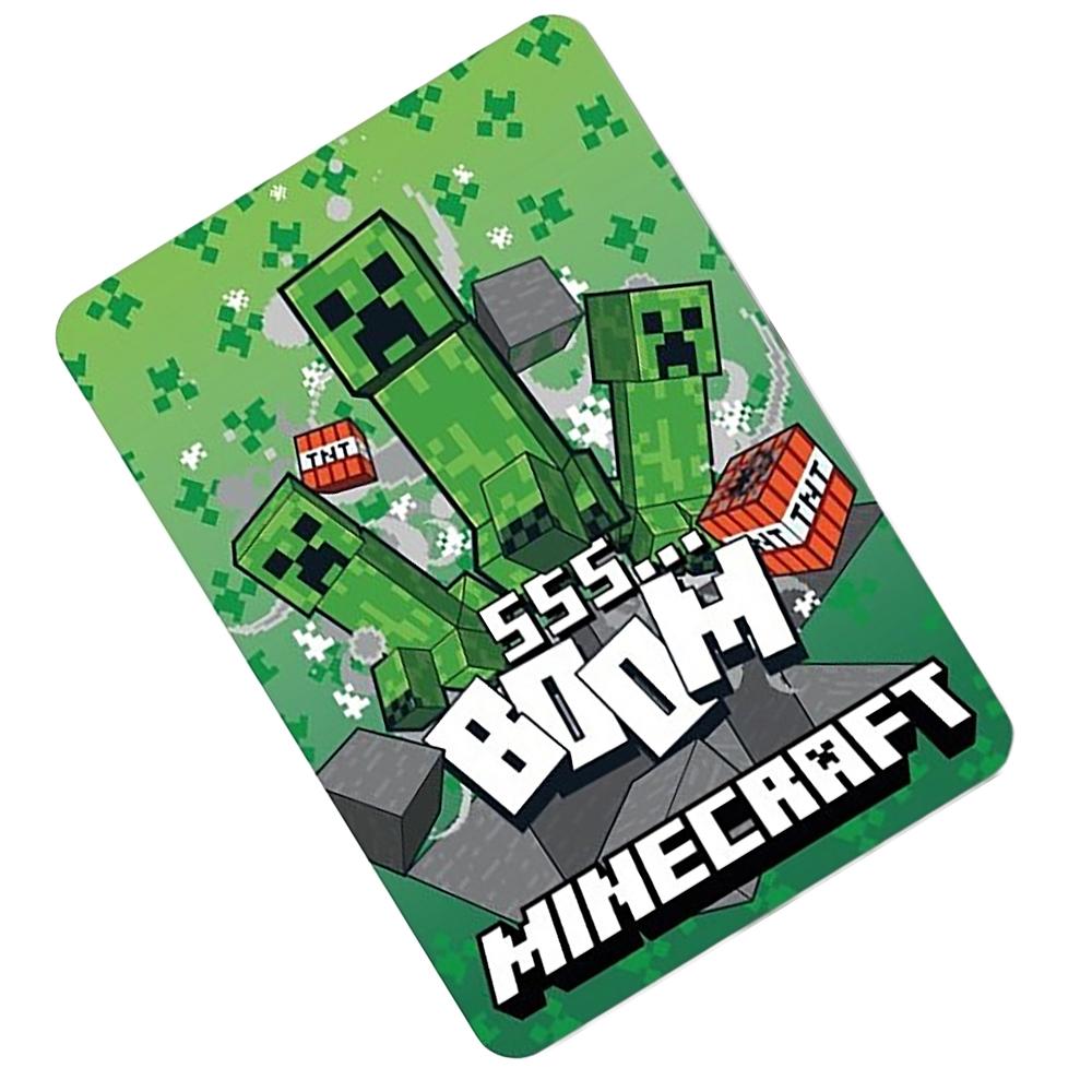 Minecraft Boom Fleece Blanket