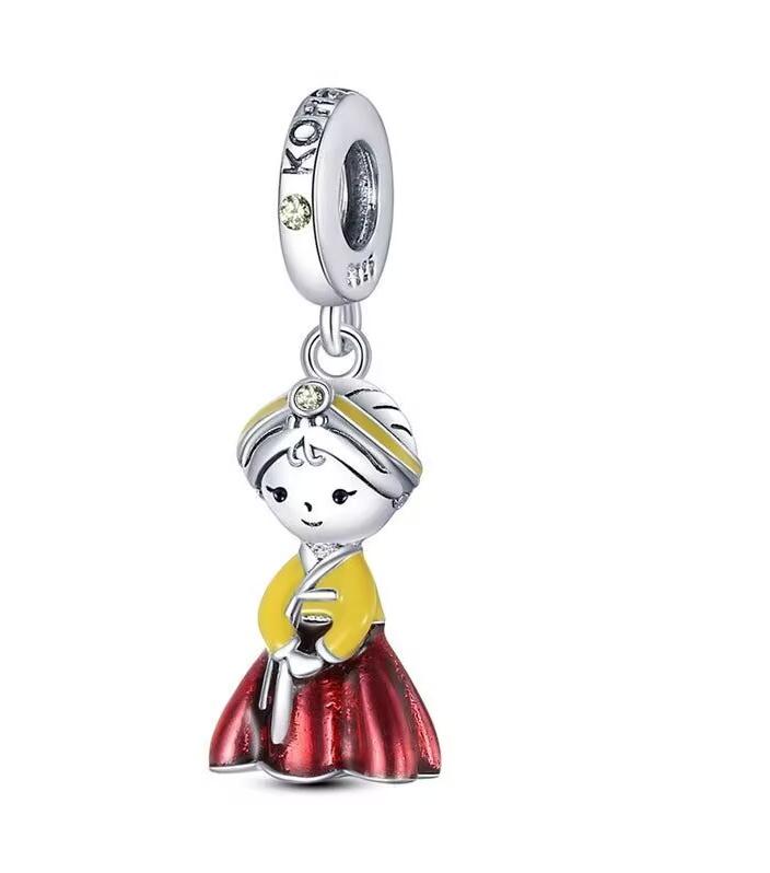 New Copper Charm Mermaid, Pumpkin Puppy, Mouse Cartoon Bead Jewelry Fit Original Bracelet Women Diy Exquisite Jewelry Gifts