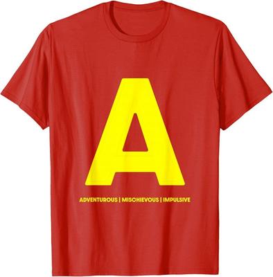 Ardillas A de Alvin Estampado de Letras Disfraz de Halloween Camiseta Unisex