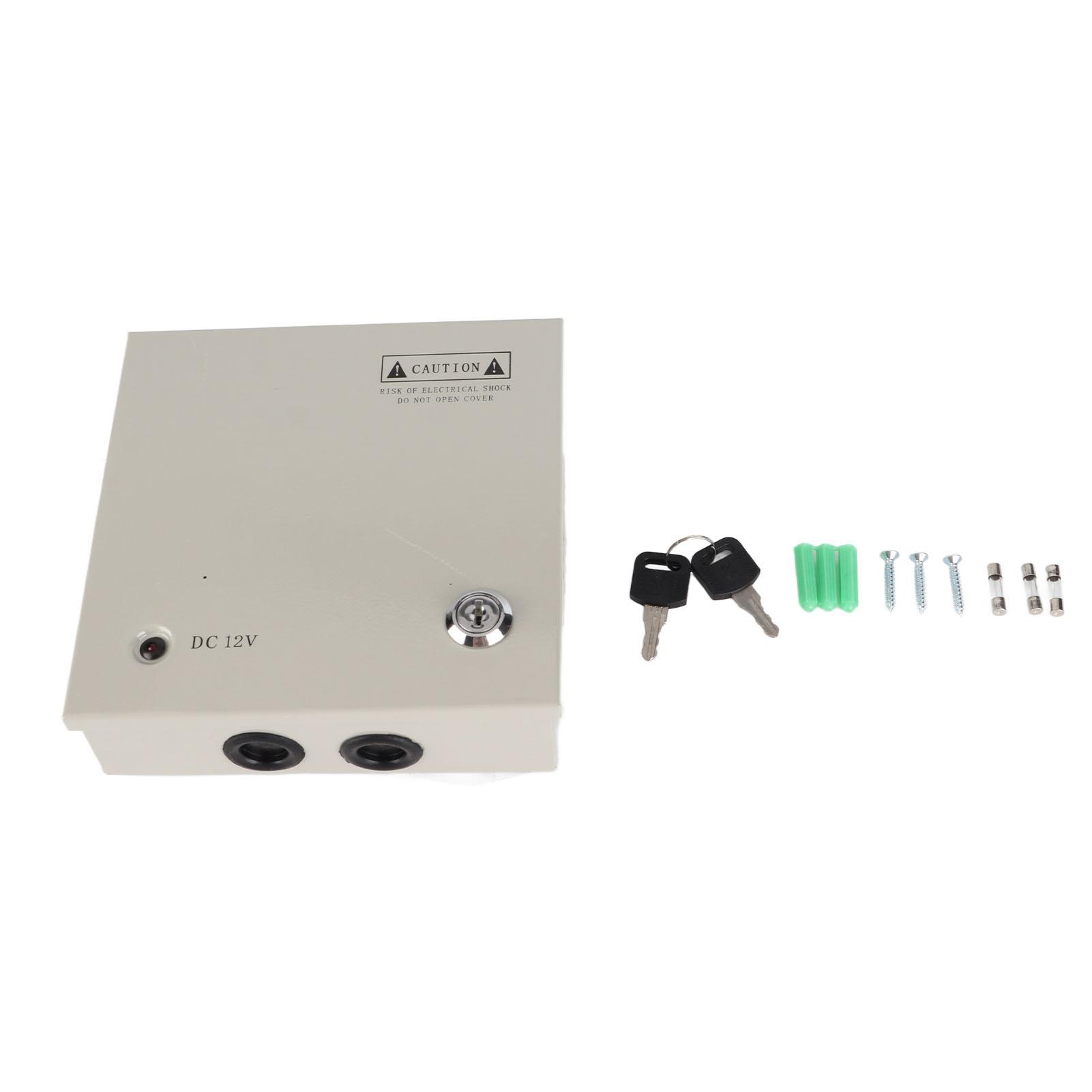 

Блок живлення CCTV Розподільчий вузол електричного живлення 12 В 4 канали 5 А Запобіжник 110 В 220 В з металевим бо