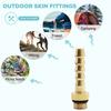 Practical Valve Adapter Multi-purpose Camping Stove Hose Adapter Tube Hose Adaptor  Cooking