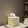 Resin Travertine Tissue Box Creative Desktop Storage Art Living Room Paper Box Home Decoration Accessories Removable Tissue Box