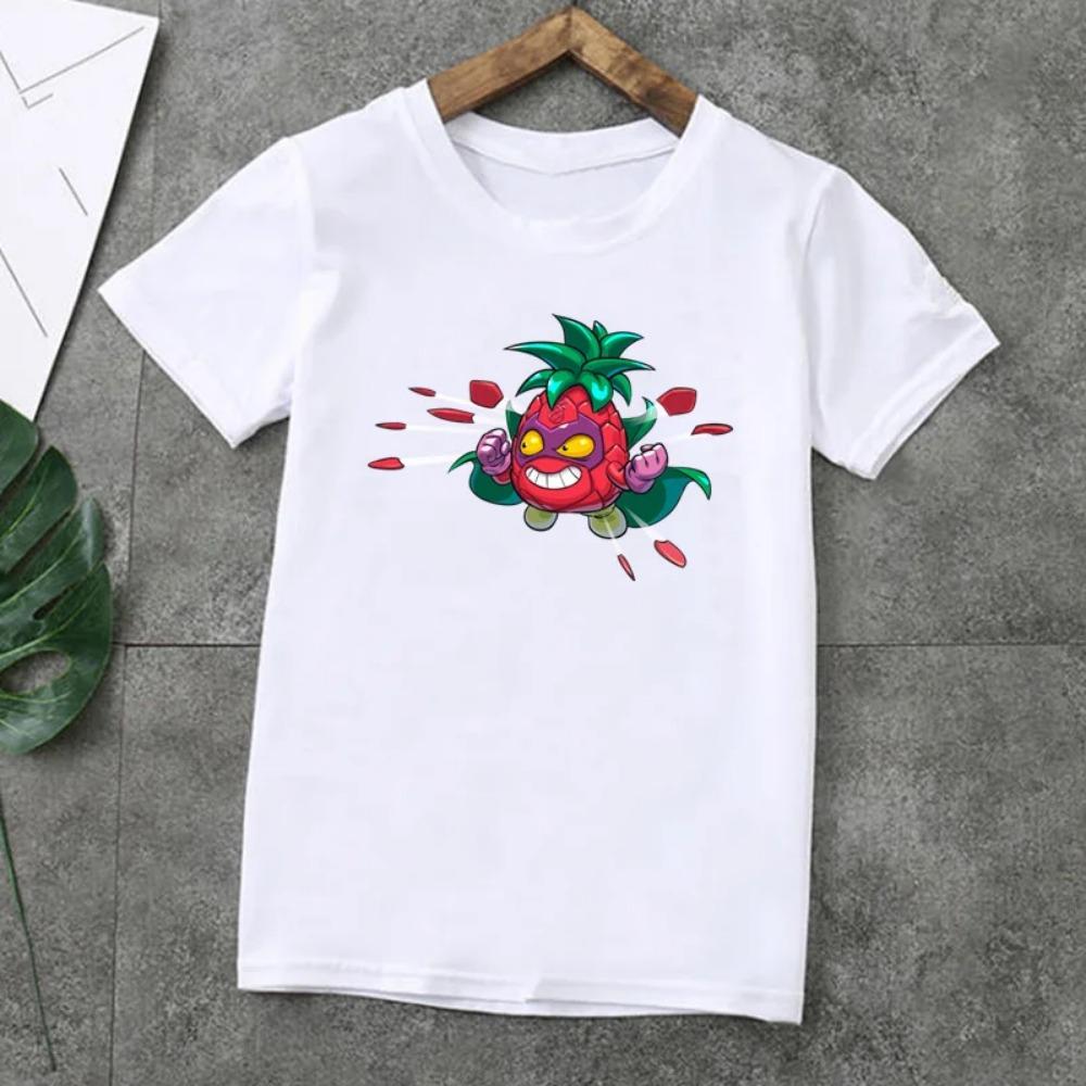 Summer Fashion Unisex T-shirt Cute Los Super Zings Series 4 Cartoon Kids T-Shirts Short Sleeve Print Boys Girls Tops,ooo5358