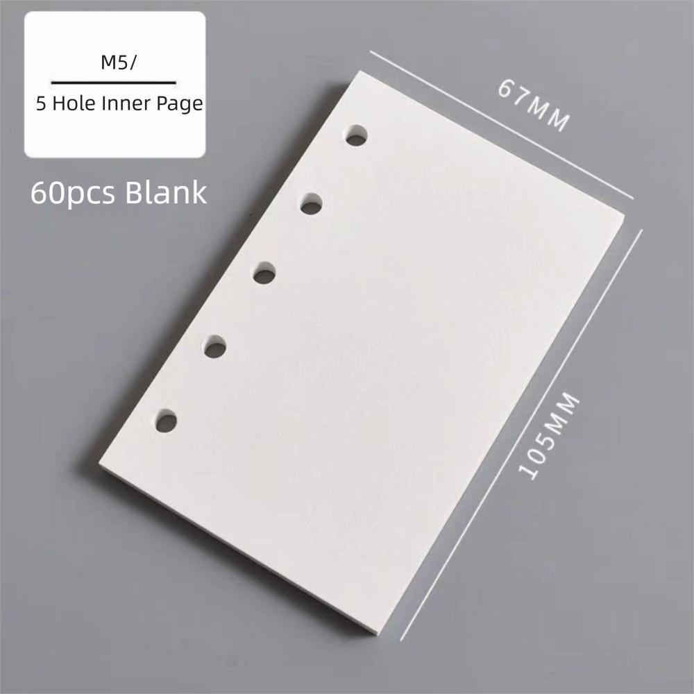 Retro Removable Blank Inner Pages M5 Notebook Shell Loose-leaf DIY Scrapbook Travel Journal Hard Shell Notepad School Office