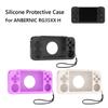Silicone Protective Case Shockproof Soft Case Cover Anti-Scratch with Lanyard for Anbernic RG35XX H Retro Handheld Game Console