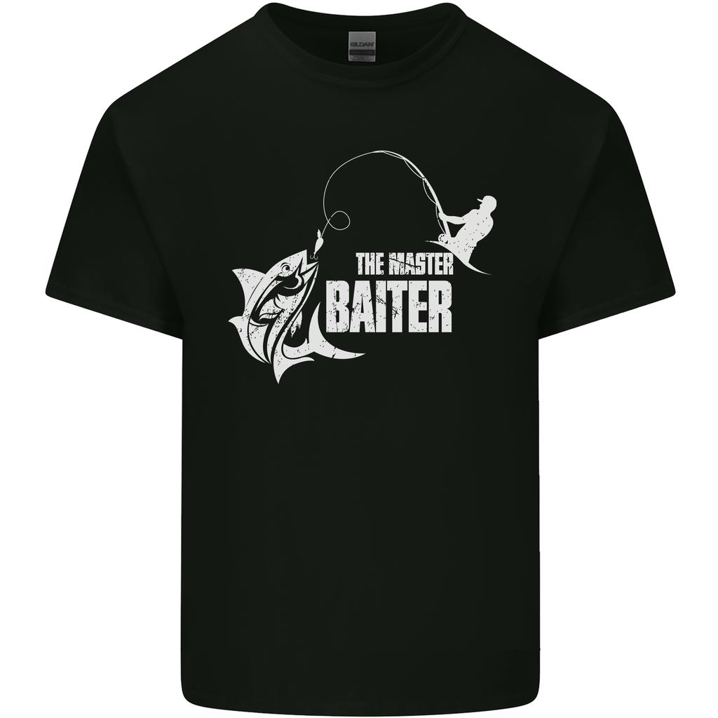 Fishing the Master Baiter Funny FisherUnisex Unisexs Light Cotton TShirt