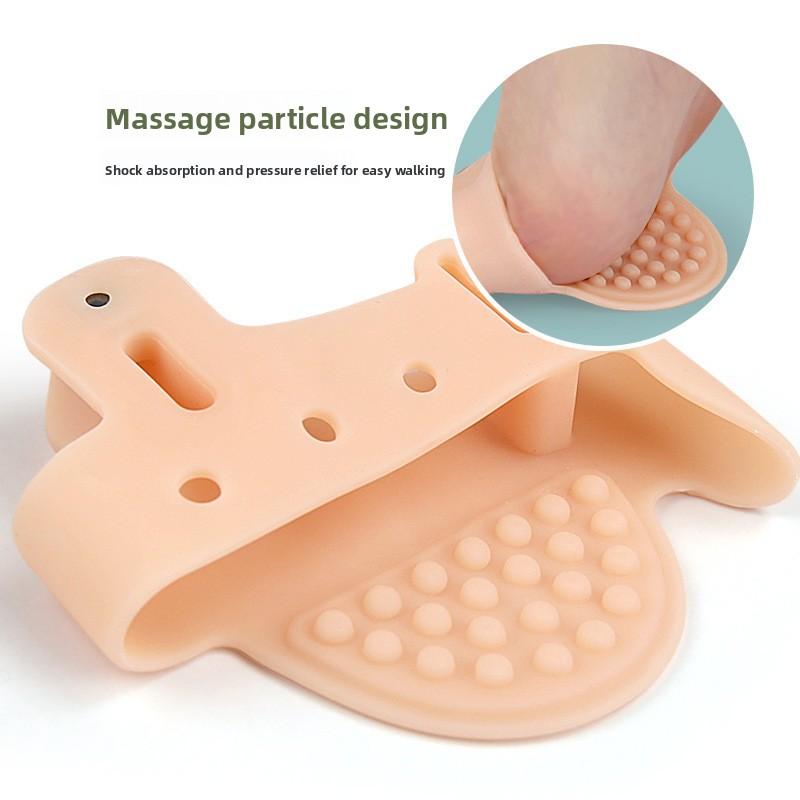 Magnet Toe Splitter, Foot Pellet Massage, Shock Absorption and Relaxation, Forefoot Half-yard Pad, Soft and Anti-wear Foot Pinch Orthosis