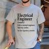 Vertrau mir ich bin ein Ingenieur Design T-Shirts für Männer Lustige Geek Buchstaben T-Shirts Programmierer Streetwear Lässig Kurzarm O-Ausschnitt T-Shirt