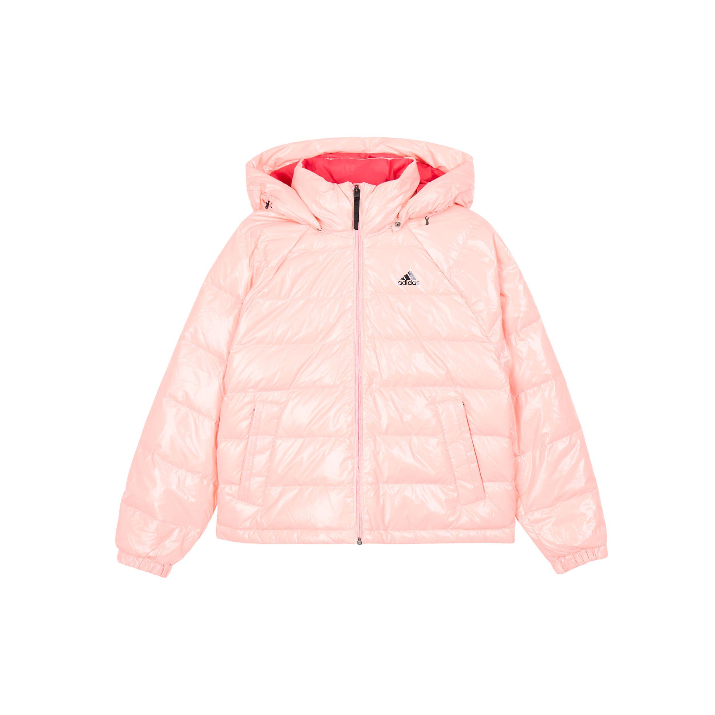 adidas Essentials Hooded Down Jacket Pink Women GI7952 L