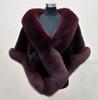 Faux Fox Fur Shawl for Bride - Autumn/Winter Wedding Cloak, Dress Cape
