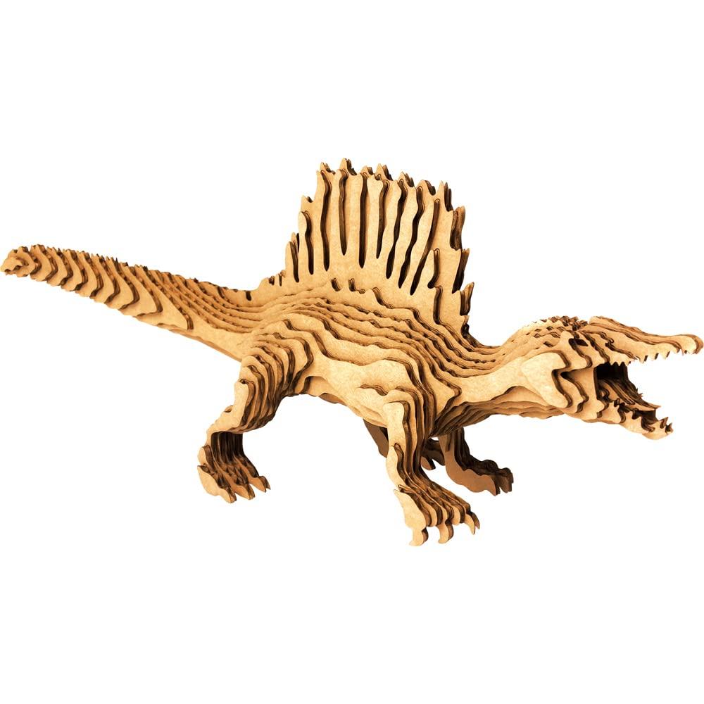 EDISON TOY Contamo Paper Craft Spinosaurus L21 KJZ23411 Brown Toy for Ages 6 and Up