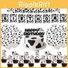 Farm Cow Animal Theme Party Supplies With Paper Flags Balloons Events Birthday