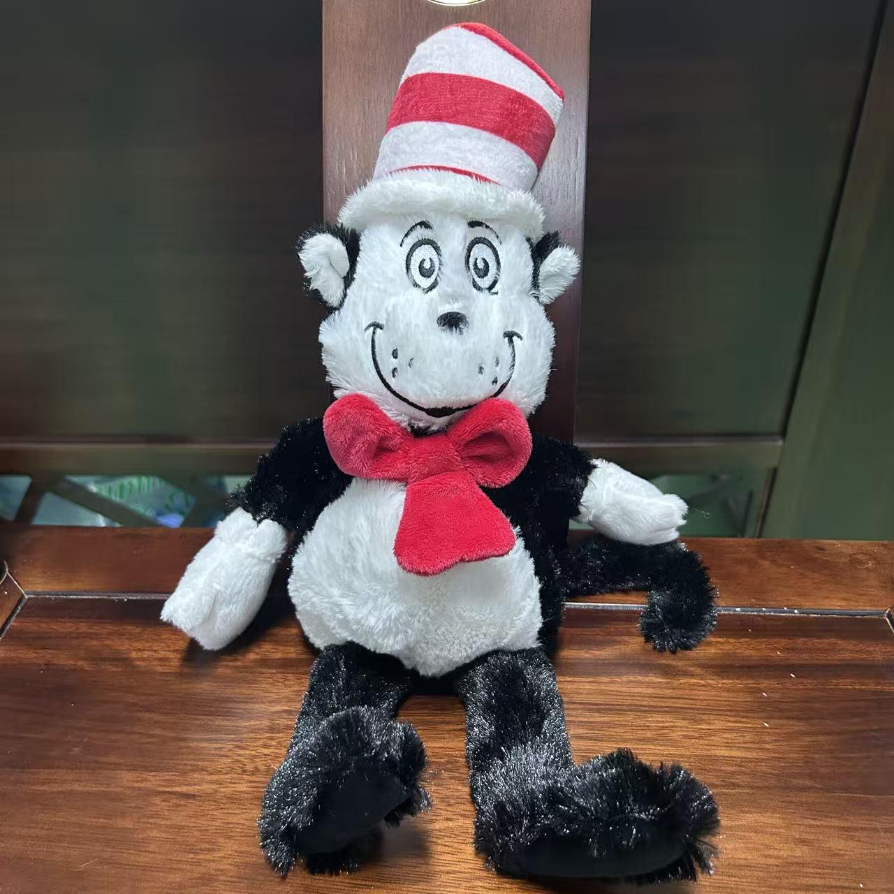 Green-Haired Grinch Plush Toy - Christmas Dr. Seuss Doll Figure