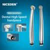 NICEDEN Silent LED Turbine Air Rotor Push Button Portable Dental LED High Speed Handpiece with 5 Lamps LED Light