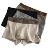 4Pcs Men Boxer Underwear Elastic Mid-Waist Design Breathable Fabric Shorts Briefs Letter Print U-Convex Panties Daily Wear