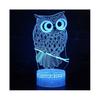 Touch Switch Table Desk Lamp Kid Fashion 3D Owl LED Night Light Bedroom Decor Xmas Gifts