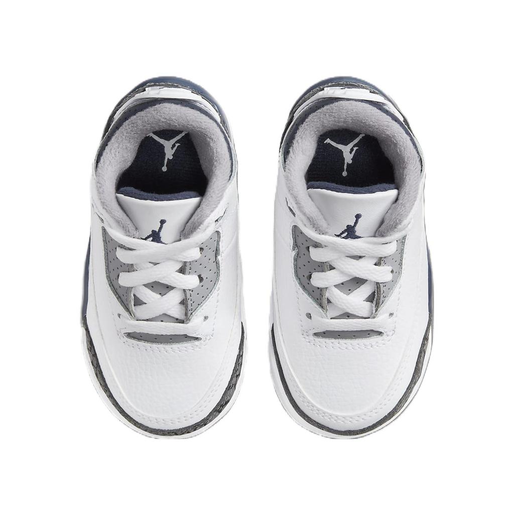 Jordan 1 Mid Little Kids White Grey DM0968-140