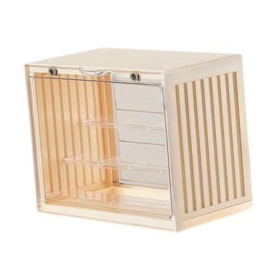 Miniatur Vitrine Sammlerstück Display Box Stapelbar Mehrzweck Actionfigur Vitrine für Büro Wohnzimmer Zuhause