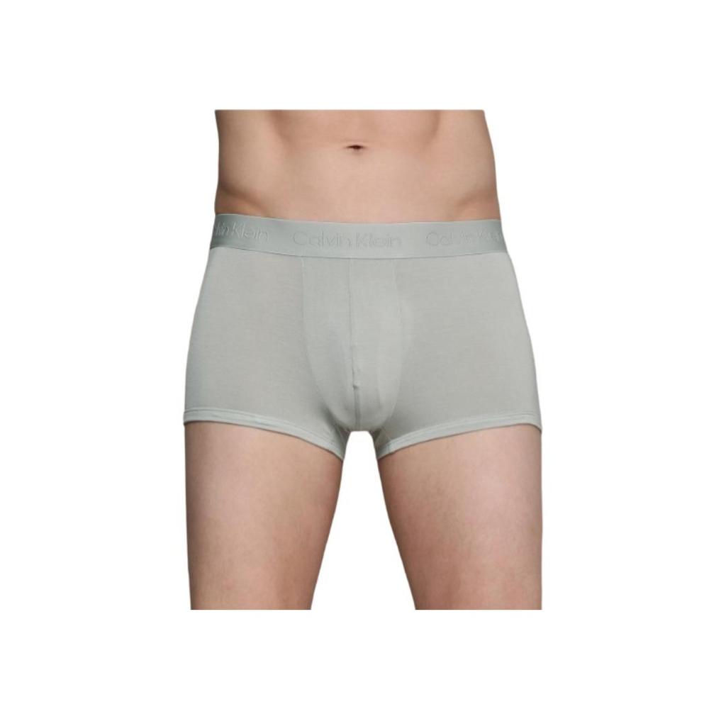 Calvin Klein Black Label Letter Pattern Mid-Rise Slim Fit Boxer Shorts Men underwear Gray NB3327-PRP