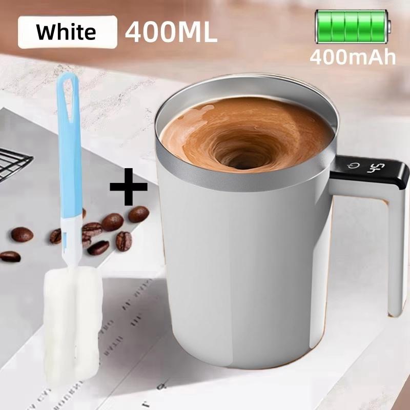 400ML elektrický hrnek na kávu s automatickým mícháním Domácí IPX7 Voděodolný hrnek na kávu bezpečný pro potraviny Rychlé nabíjení USB Automatický magnetický hrnek na čaj