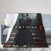 Horror Game Silent Hill F Graphic Printed Flannel Blanket Warm Throw Blanket for Living Room Decorative Bedspread Sofa Bed Cover