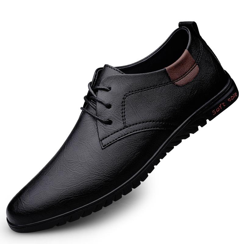 Fashion British Style Leather Oxford Shoes for Men Casual Luxury Shoes Outdoor Comfy Business Formal Antiskid Driving Shoes Mocassins