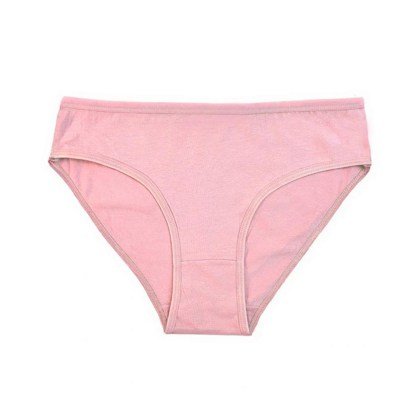 Underpants for Women Low Waisted Briefs with Black Fungus Edges Cute Simple Cotton Breathable Triangle Underwear Panties