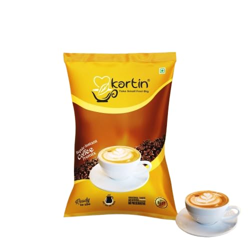 Kartin Regular Instant Coffee Premix | Ready to Use | Original Taste, No Preservatives | 1kg Pack | For Home, Office & Vending Machines