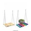 Pássaros balanço brinquedo pequeno papagaio pendurado rede periquito balanço pendurado brinquedo papagaio gaiola sino poleiro brinquedos com escada suprimentos para pássaros