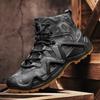 Men Outdoor Sports Sneakers New High Top Hiking Shoes Tactical Boots Military Wear Resistant Camping Size Durable Construction for Long Term Use