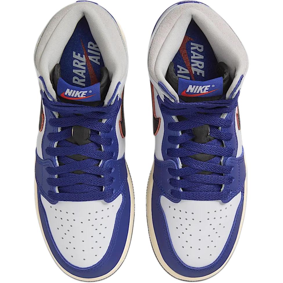 Air Jordan 1 Retro High OG GS Rare Air - Deep Royal Blue Kids Sneakers White Black Neutral-Grey FD1437-100