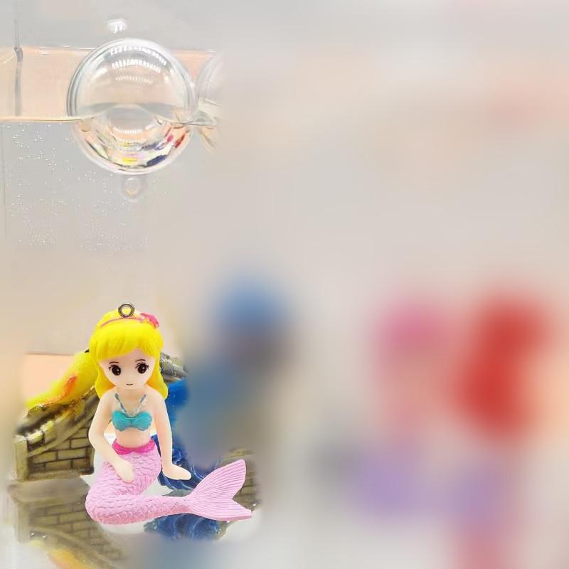 Kawaii Frogman Aquarium Ornaments Interesting Floating Decoration Simulated Mini Diver Fish Tank Aquarium Accessories