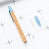 5 Pieces Retractable Ballpoint Pen 1.0mm Signature Pen Wood Grain Writing Pen Stationery Supplies for Student Teacher