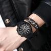 Megir Men Sport Watch Relogio Masculino Blue Silicone Strap Mens Watches Top Brand Luxury Luminous Waterproof Quartz Watch Man