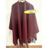 Womens Cashmere Blend Fringed Shawl Wrap Winter Warm Cape Coat Boho Chic