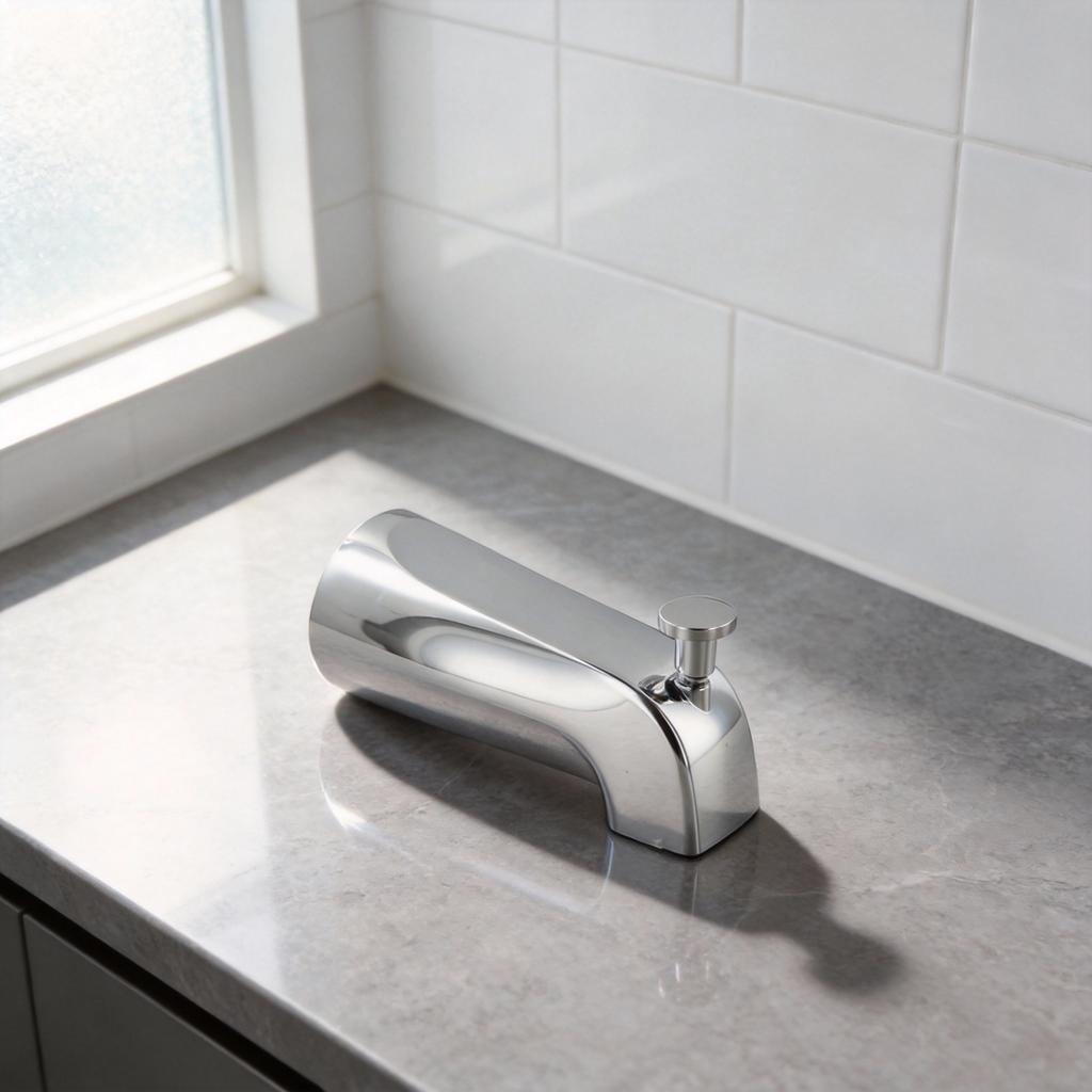High Quality Metal Tub Spout Chrome Bathroom Fixture Wall Mount Diverter Contemporary Bathroom Upgrade Easy Installation