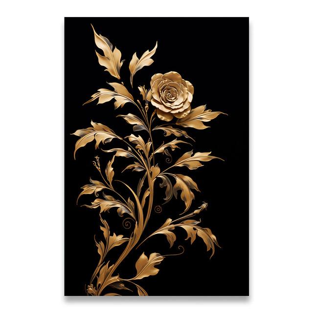 1pcs Canvas Painting Dark Golden Flower Wheat Canvas Painting Decorative Paintings Wall Decor Art Mural Wall Decoration for Home No Frame
