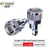 Adaptador Coaxial RF de Aço Inoxidável de Alta Frequência N Macho para SMA Macho