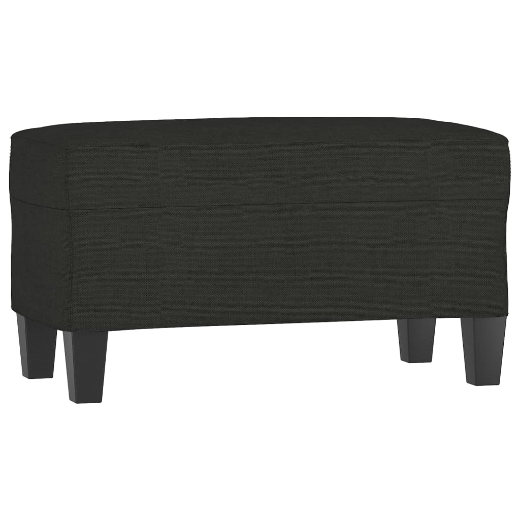 Black Bench 70 X 35 X 41 Cm Fabric