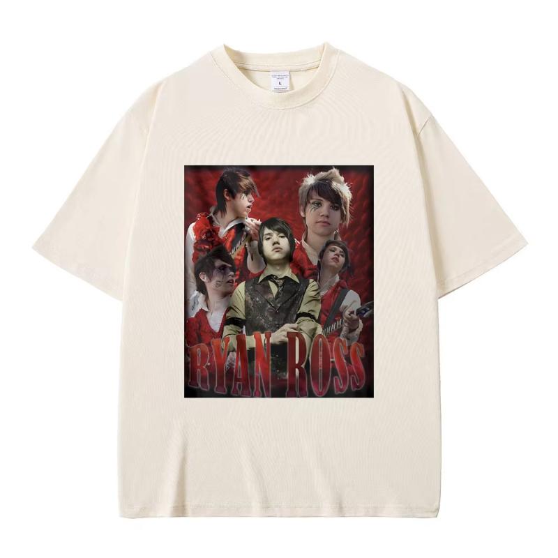 

Ryan Ross Graphic Print Tshirt Unisexs Gothic Rock Oversized Short Sleeve Unisex Fashion Tshirt Unisex Women Casual Pure Cotton Tees 4XL
