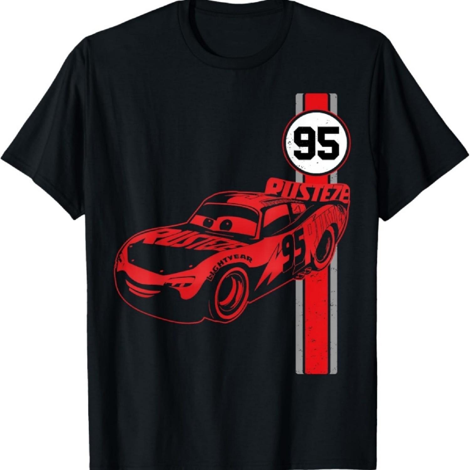 Дисней Пиксар Тачки 3 Молния МакКуин Футболка с графическим принтом Футболка S