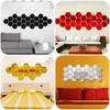 Elegante silberne sechseckige Acryl-3D-Spiegelwandaufkleber für Wohnzimmer und Schlafzimmer