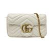 [Usato] Borsa a tracolla mini GG Marmont con logo dorato in pelle trapuntata effetto invecchiato - Buono #1LY019H